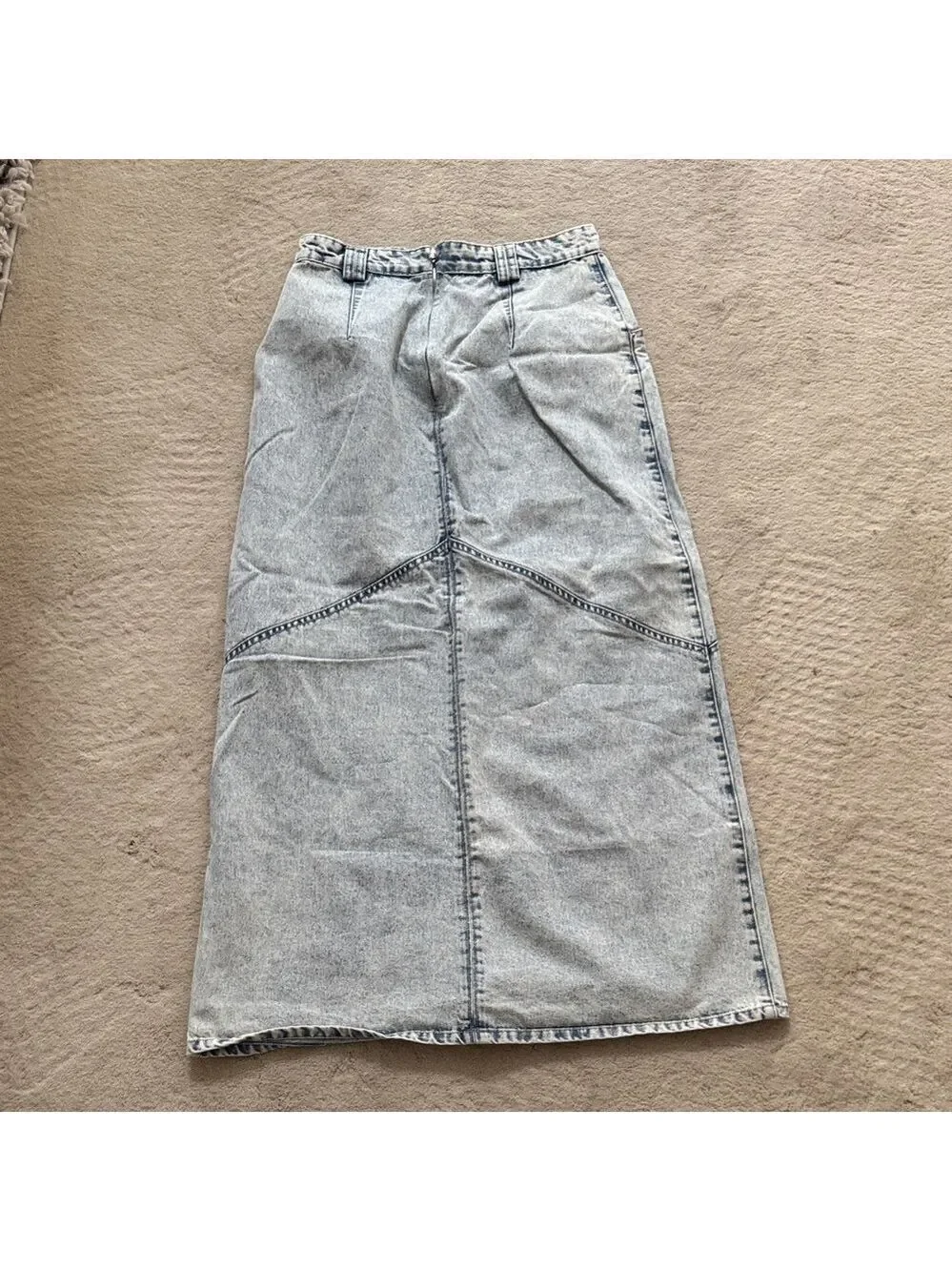 Meli Gray Denim Maxi Skirt size 6